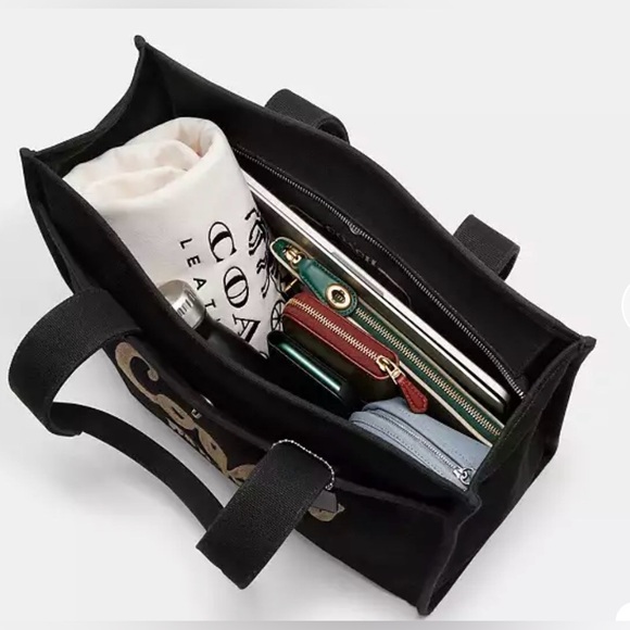 Coach Zip Cargo Bag Large Shopper Tote 42 Black CP163 NWT - Picture 9 of 9